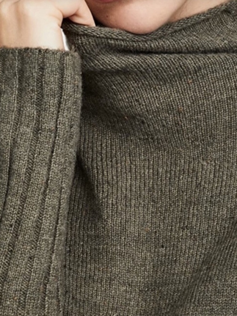 ✨NWT✨ MADEWELL Donegal Inland Turtleneck Sweater Coziest Yarn Mockneck Green SM - Picture 6 of 6
